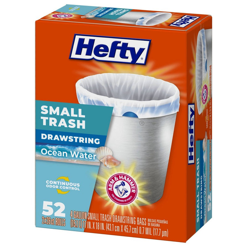 Hefty Ocean Water Trash Bag - Small - 52ct