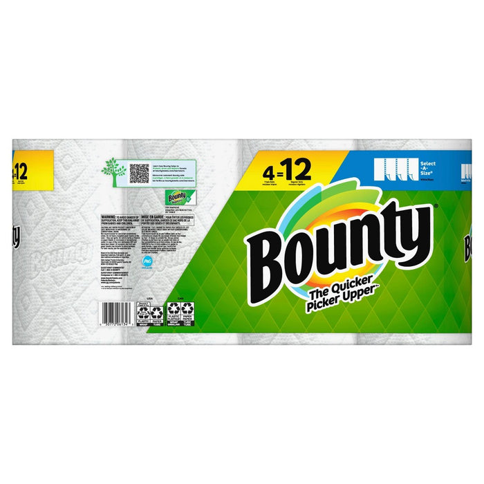 Bounty Select-A-Size Paper Towels - 4 Triple Rolls