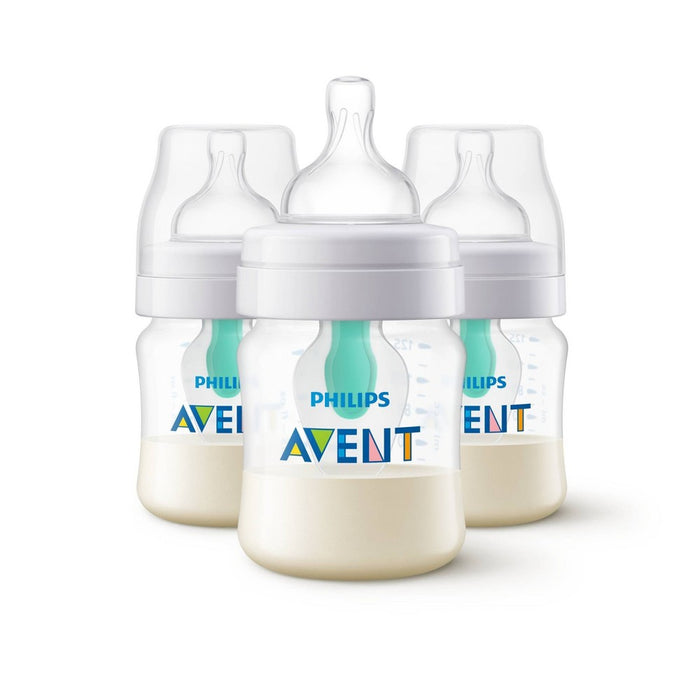 Philips Avent 3pk Anti-Colic Baby Bottle with AirFree Vent - Clear - 4oz