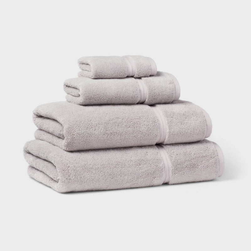 Oversized Spa Plush Bath Towel Light Gray - Threshold