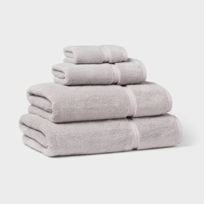 Oversized Spa Plush Bath Towel Light Gray - Threshold