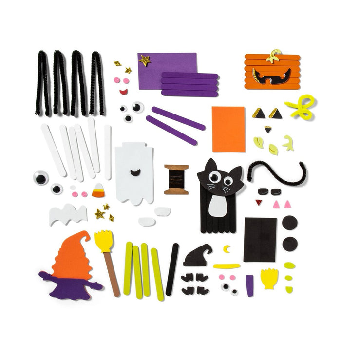 Halloween Craft Stick Character Kit - Mondo Llama