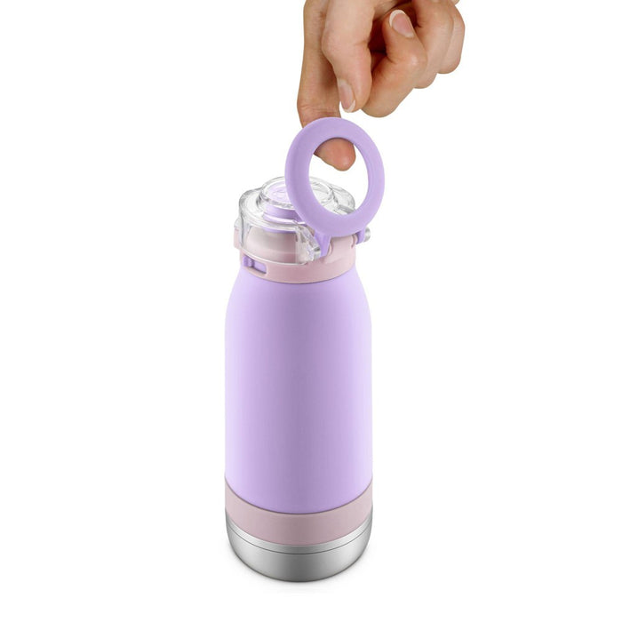 Ello 14oz Stainless Steel Emma Kids' Water Bottle Purple