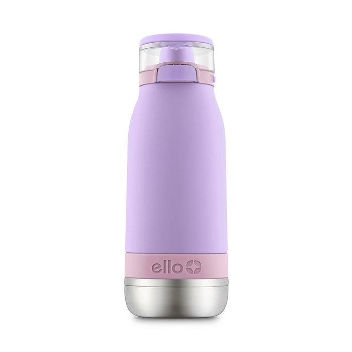 Ello 14oz Stainless Steel Emma Kids' Water Bottle Purple