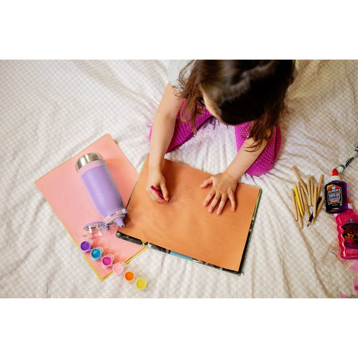 Ello 14oz Stainless Steel Emma Kids' Water Bottle Purple