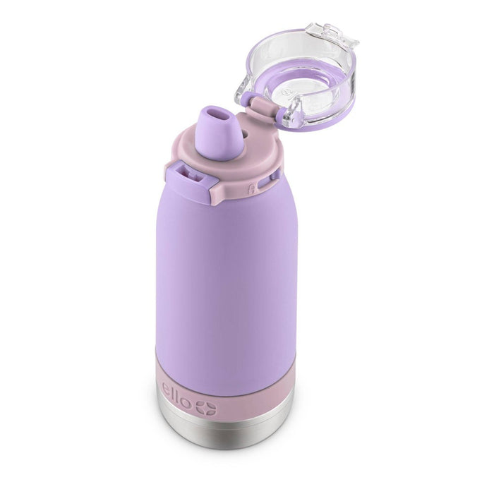 Ello 14oz Stainless Steel Emma Kids' Water Bottle Purple