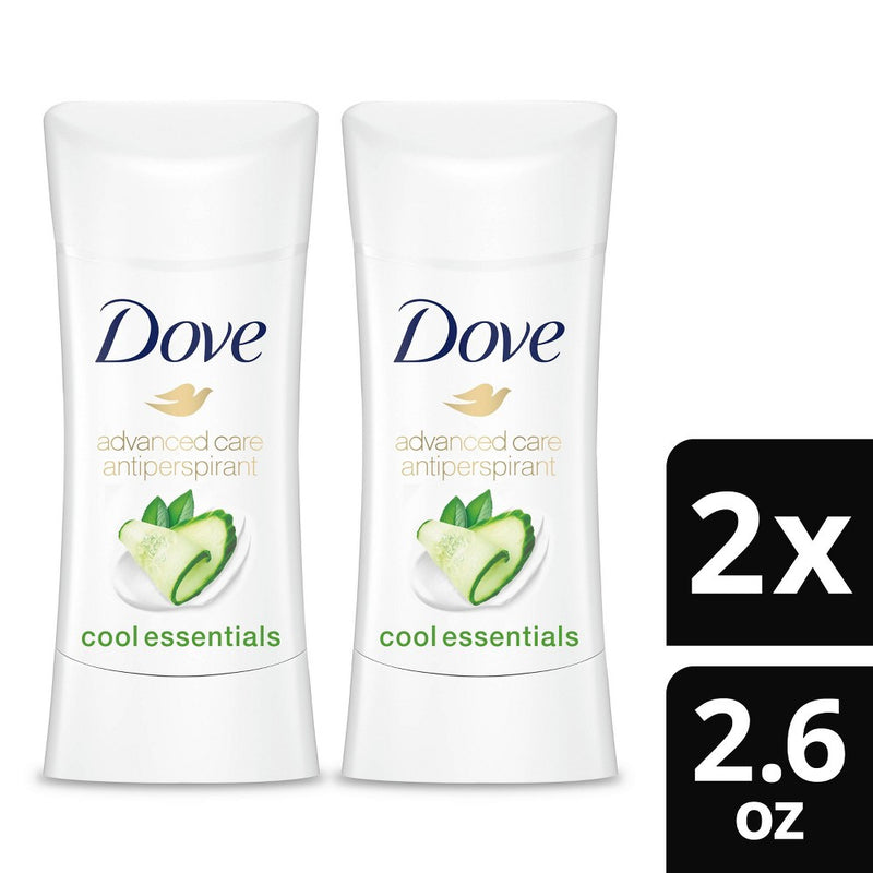 Dove Beauty Advanced Care Cool Essentials 48-Hour Antiperspirant & Deodorant Stick 2pk/2.6oz