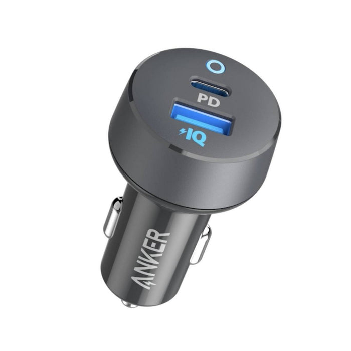 Anker 2-Port 20W USB-C + 15W USB-A Power Delivery Car Charger - Black