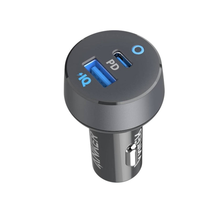 Anker 2-Port 20W USB-C + 15W USB-A Power Delivery Car Charger - Black