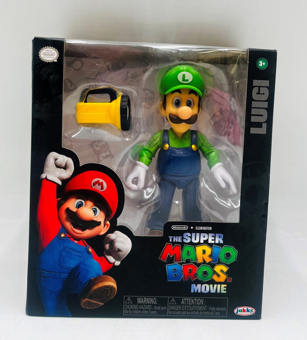 Nintendo The Super Mario Bros. Movie Luigi Figure with Flashlight Accessory