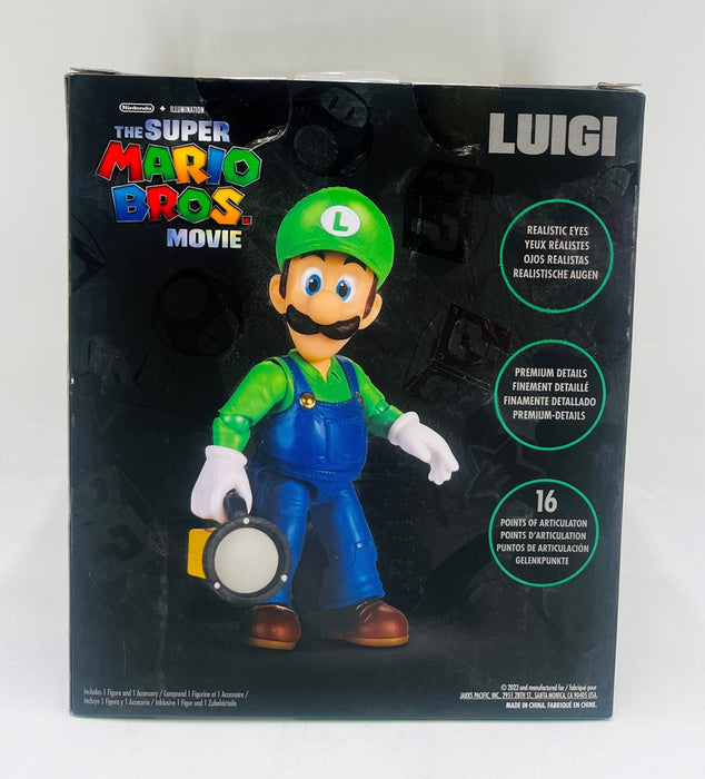 Nintendo The Super Mario Bros. Movie Luigi Figure with Flashlight Accessory