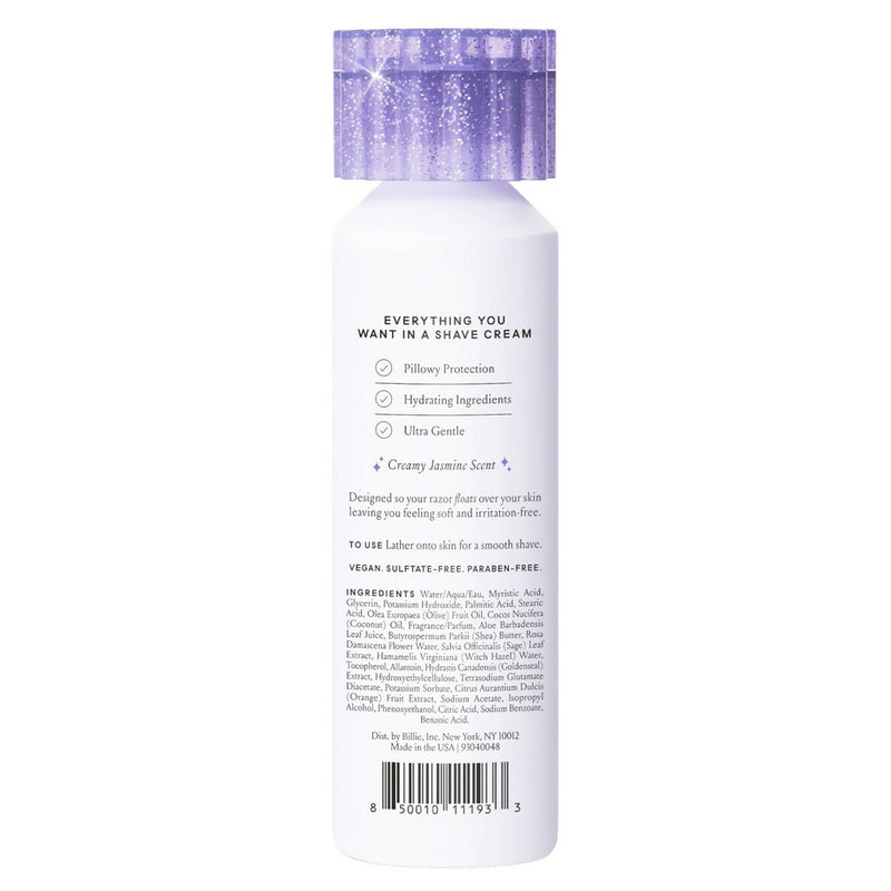 Billie Whipped Shave Cream - Creamy Jasmine - Scented - 6.5 fl oz