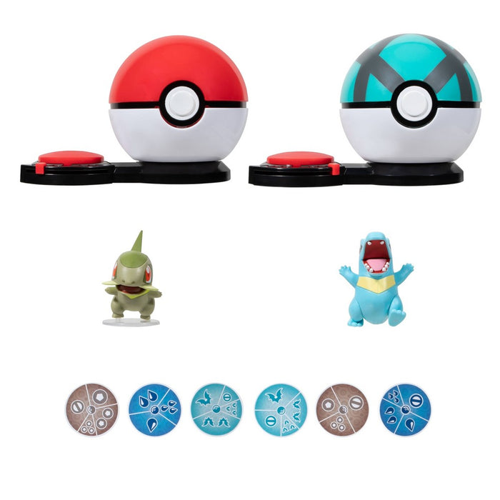 Pokemon Axew with Poke Ball vs Totodile with Net Ball Surprise Attack Game