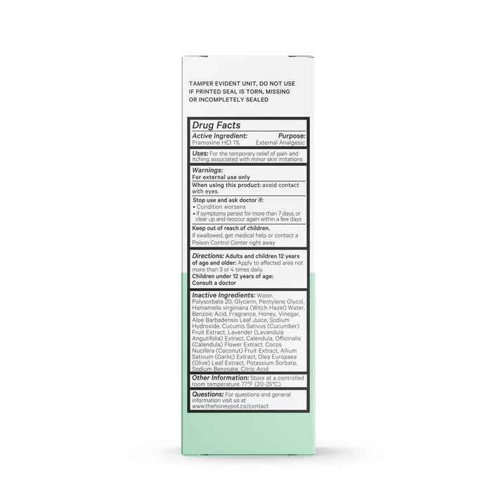 The Honey Pot Anti-Itch Spray with 1% Pramoxine - 2.7 fl oz
