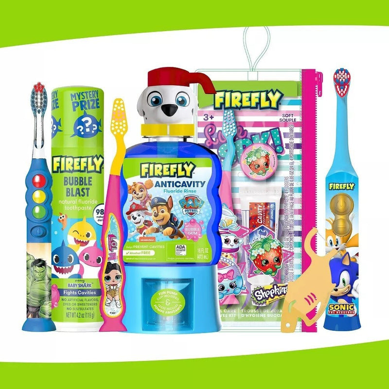 Firefly Kids' Light-Up Timer Toothbrush - 2ct