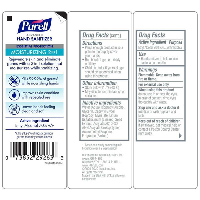 Purell 2-in-1 Essential Protection Hand Sanitizer - Citrus Scent - 4 fl oz