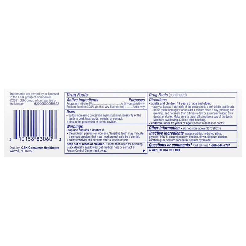 Sensodyne ProNamel Mint Toothpaste - Trial Size - 2.7oz