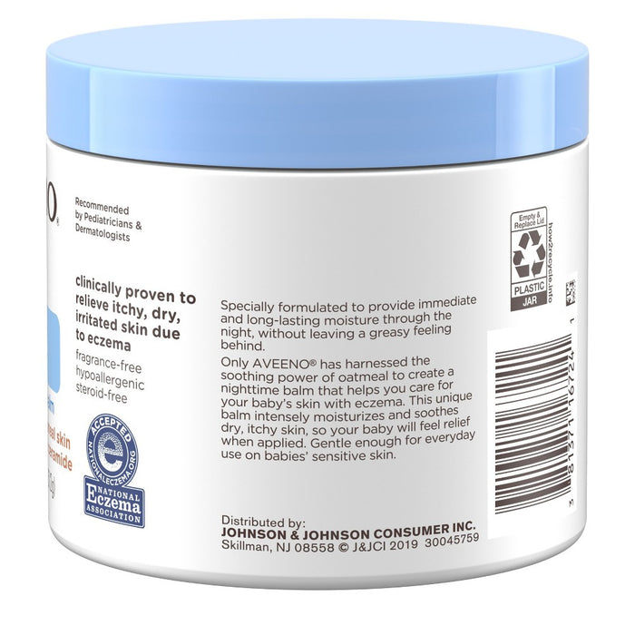 Aveeno Baby Eczema Therapy Nighttime Moisturizing Balm, Soothes & Relieves Dry, Itchy Skin -11oz