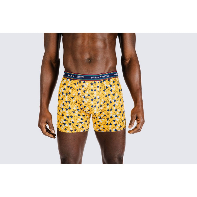 Pair of Thieves Men's Super Fit Boxer Briefs 2pk - Navy/Gold L