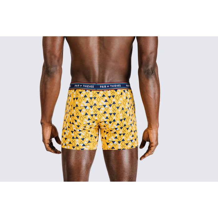 Pair of Thieves Men's Super Fit Boxer Briefs 2pk - Navy/Gold M