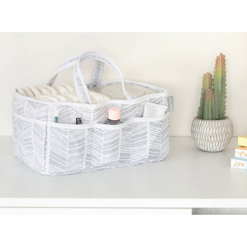 Trend Lab Storage Caddy - Gray Herringbone
