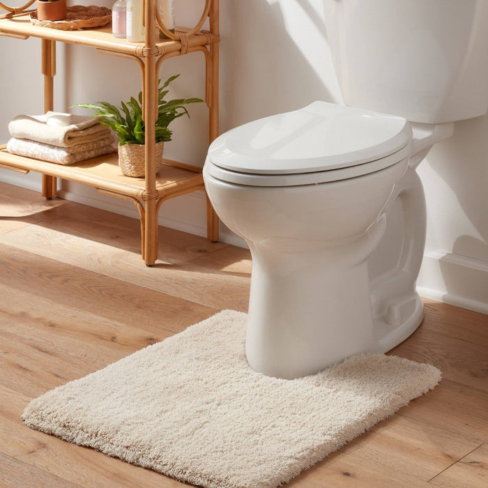 Spa Plush Contour Bath Rug Almond - Threshold