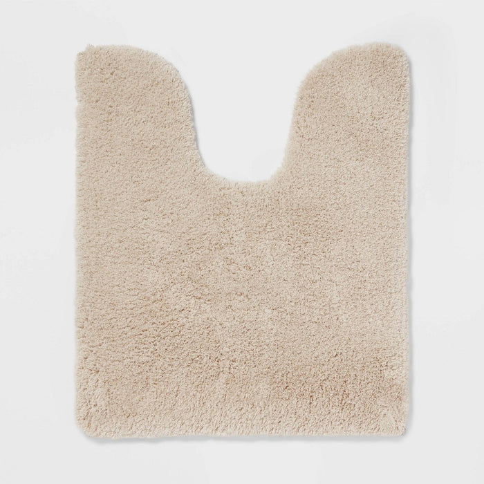 Spa Plush Contour Bath Rug Almond - Threshold