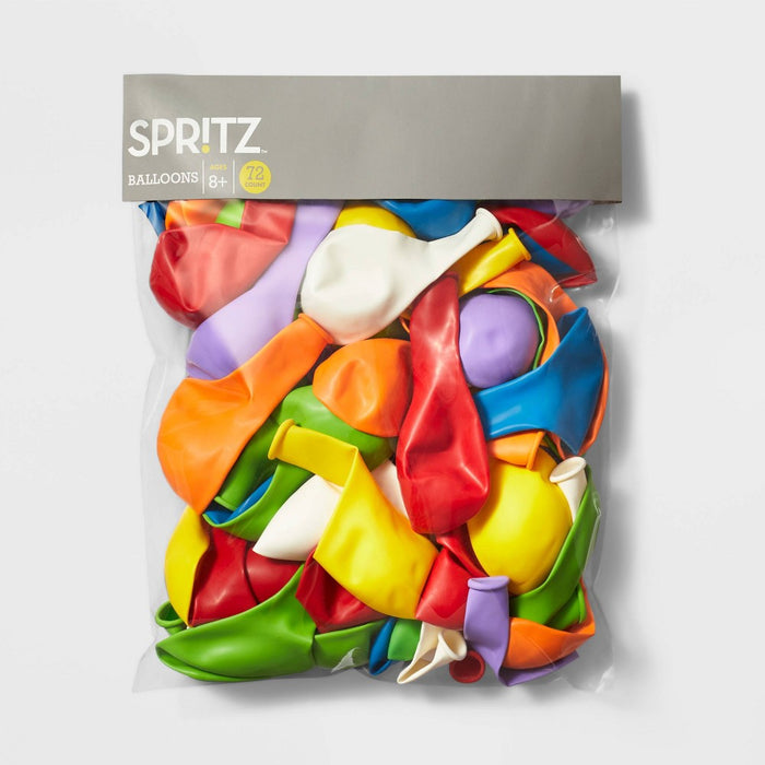72ct Color Mix Balloons - Spritz