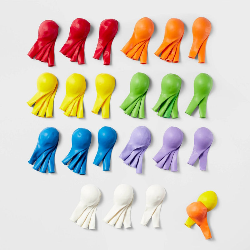 72ct Color Mix Balloons - Spritz