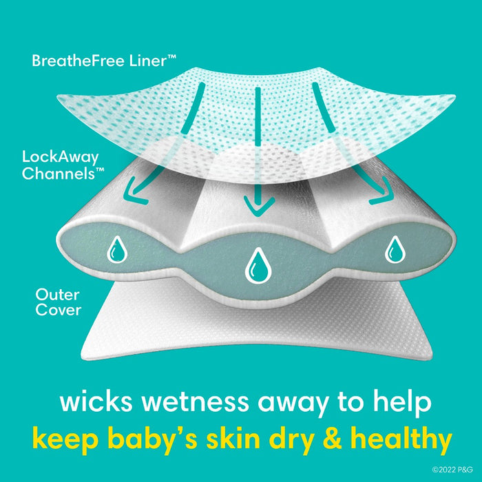 Pampers Swaddlers Active Baby Disposable Diapers Enormous Pack - Size 8 - 60ct