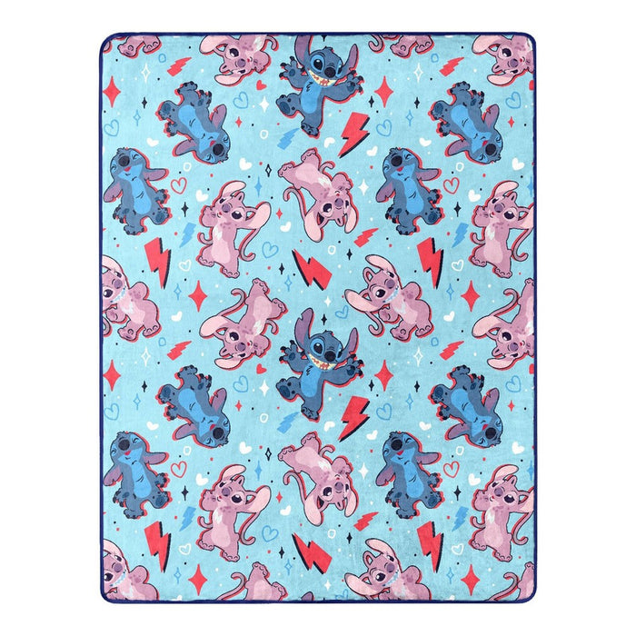 40"x50" Disney Lilo & Stitch Silk Touch Kids' Throw Blanket and HD Hugger