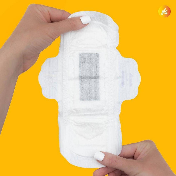 glo Here We Flo Bamboo Ultra Secure Pads for Sensitive Bladder with Wings for Leak Protection and Comfort - 12ct