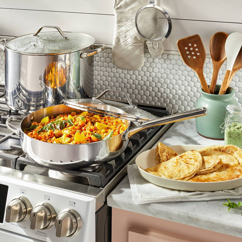 16qt Stainless Steel Stock Pot Silver - Figmint