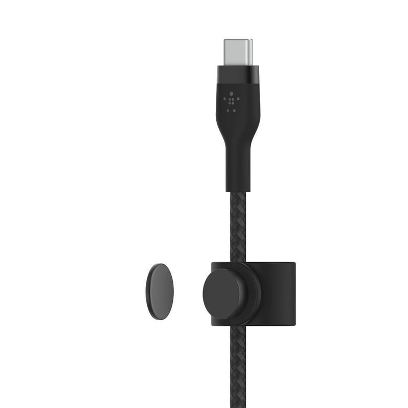 Belkin 6.6' BoostCharge Pro Flex USB-C Lightning Connector Cable + Strap - Slate