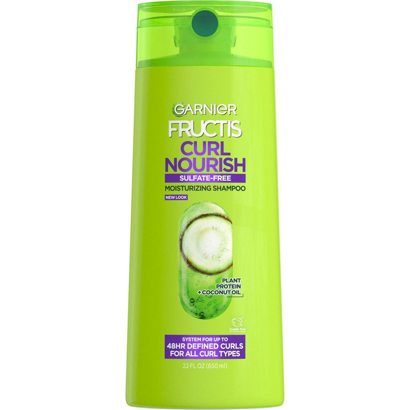 Garnier Fructis Curl Nourish Sulfate-Free Shampoo Infused with Coconut Oil & Glycerin - 22 fl oz