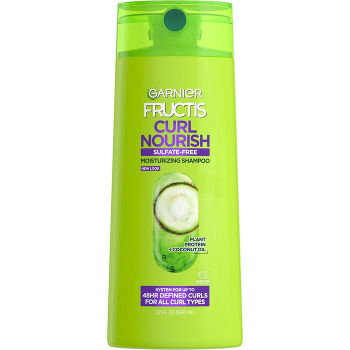 Garnier Fructis Curl Nourish Sulfate-Free Shampoo Infused with Coconut Oil & Glycerin - 22 fl oz