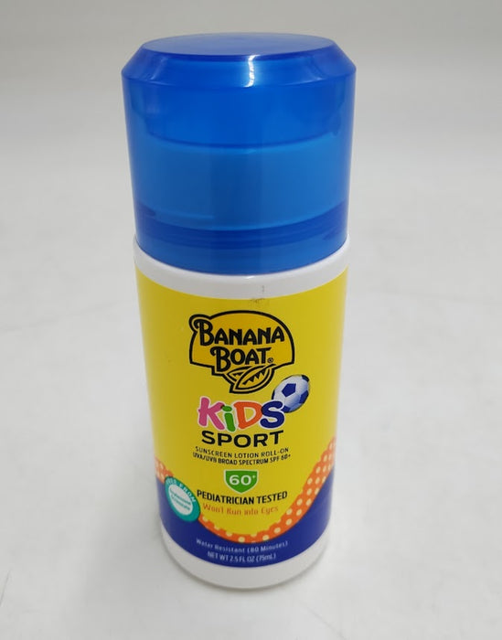 3 PACK!!! Banana Boat Kids Sunscreen Roll On - SPF 60+ - 2.5 fl oz EXP 08/2027