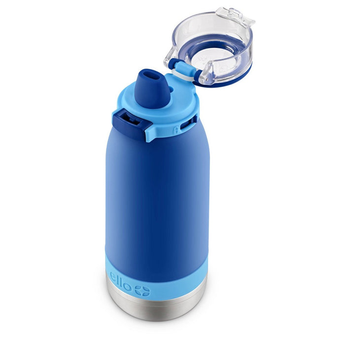 Ello 14oz Stainless Steel Emma Kids' Water Bottle Blue