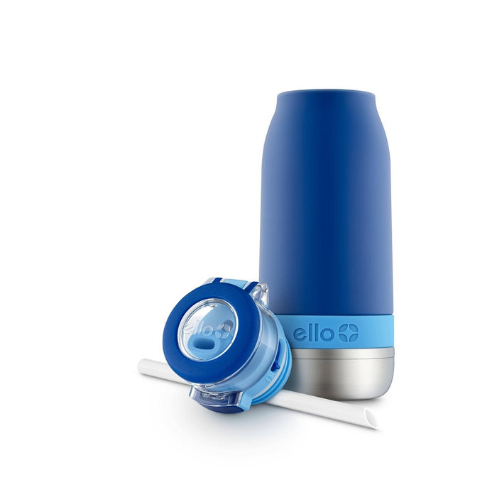 Ello 14oz Stainless Steel Emma Kids' Water Bottle Blue