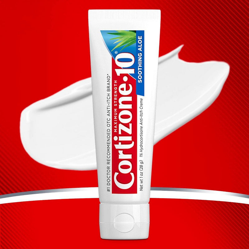 Cortizone 10 Maximum Strength Aloe Anti-Itch Creme - 1oz EXP 01/28