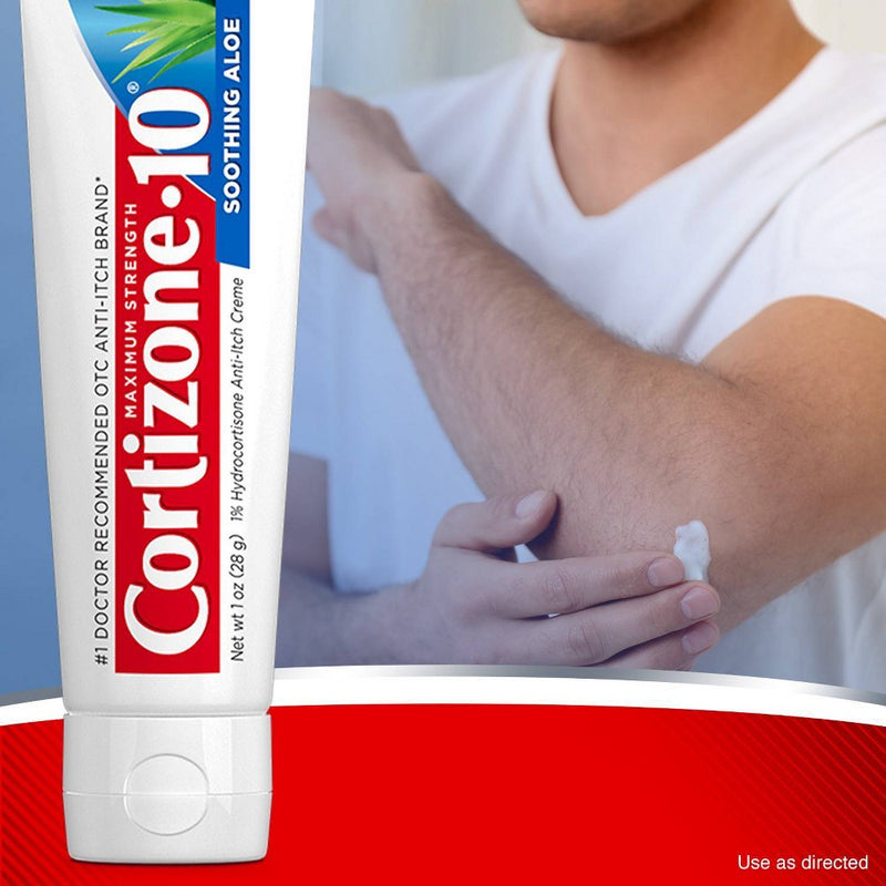 Cortizone 10 Maximum Strength Aloe Anti-Itch Creme - 1oz EXP 01/28