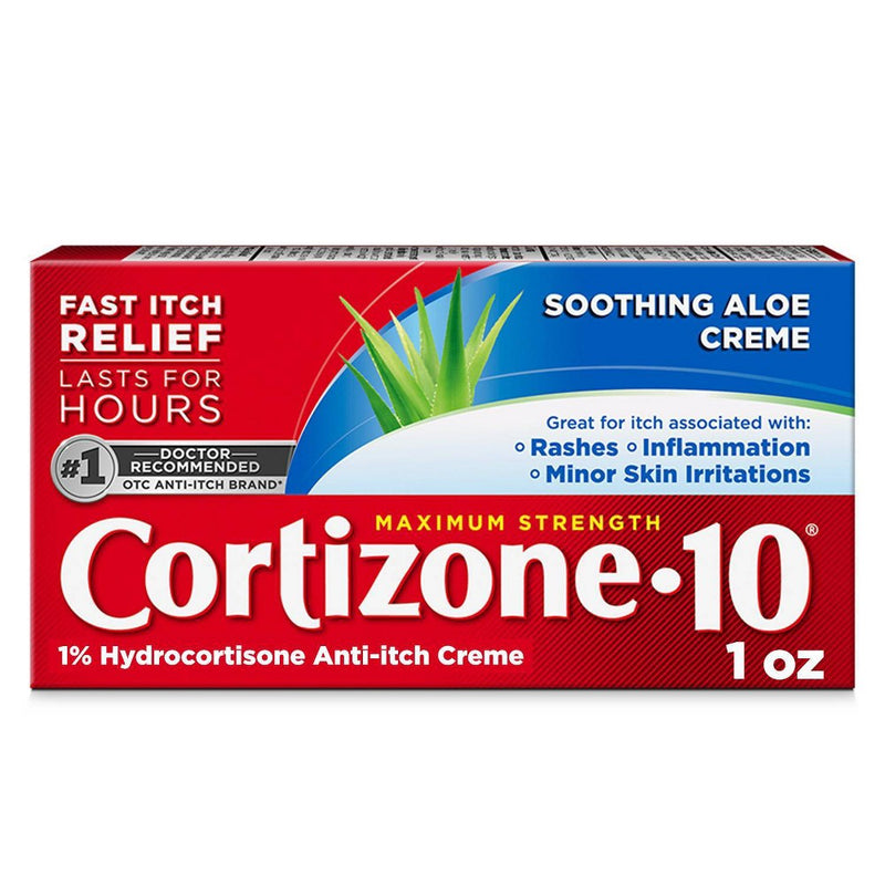 Cortizone 10 Maximum Strength Aloe Anti-Itch Creme - 1oz EXP 01/28