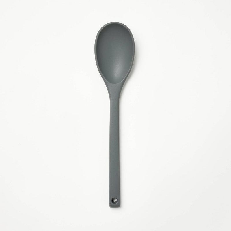 Silicone Solid Spoon Dark Gray - Figmint