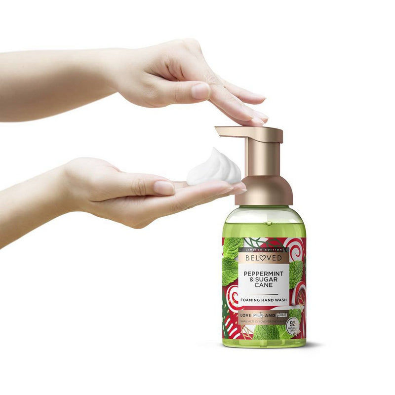 Beloved Peppermint & Sugar Cane Foaming Hand Wash - 8 fl oz
