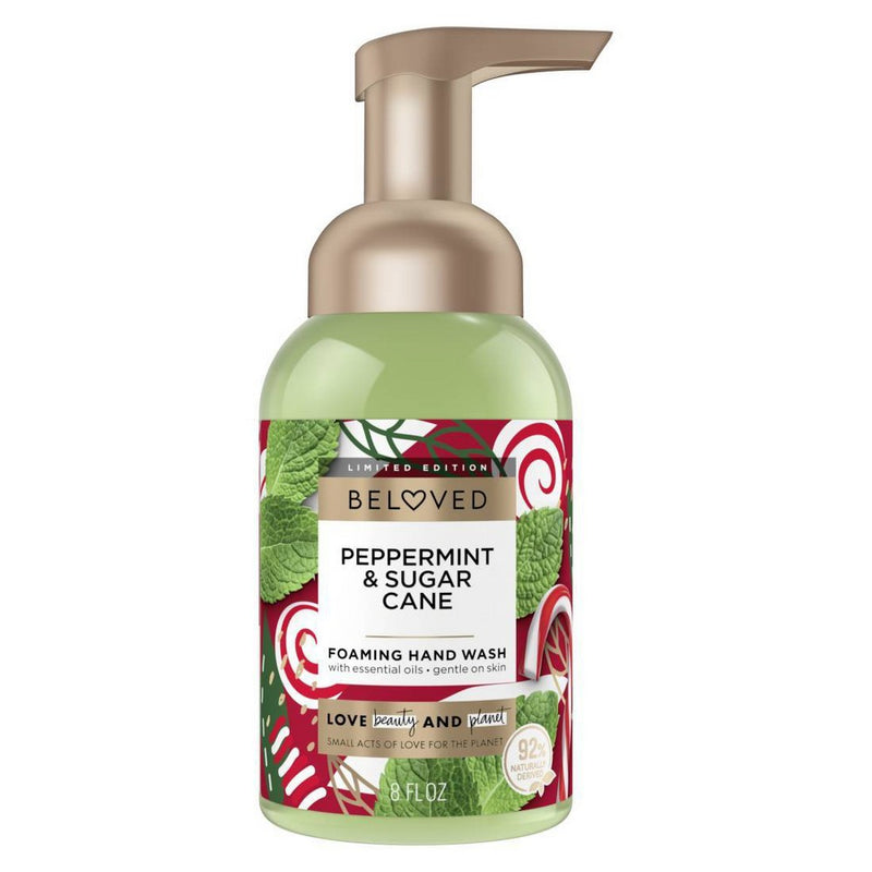 Beloved Peppermint & Sugar Cane Foaming Hand Wash - 8 fl oz