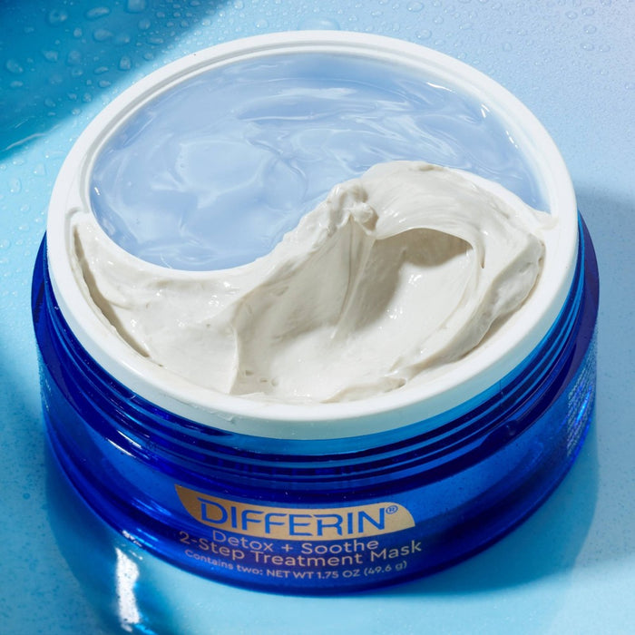 Differin Detox and Soothe 2-Step Treatment Clay Face Mask - 1.75oz