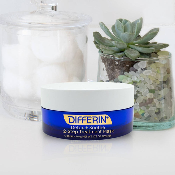 Differin Detox and Soothe 2-Step Treatment Clay Face Mask - 1.75oz