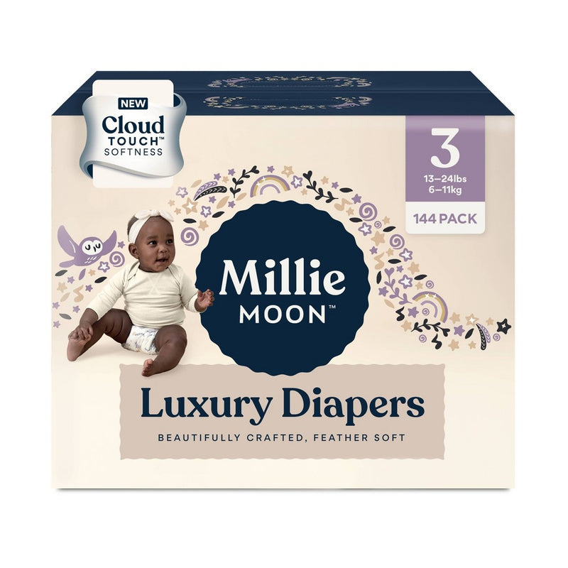 Millie Moon Mega Box Disposable Diapers - Size 3 - 144ct