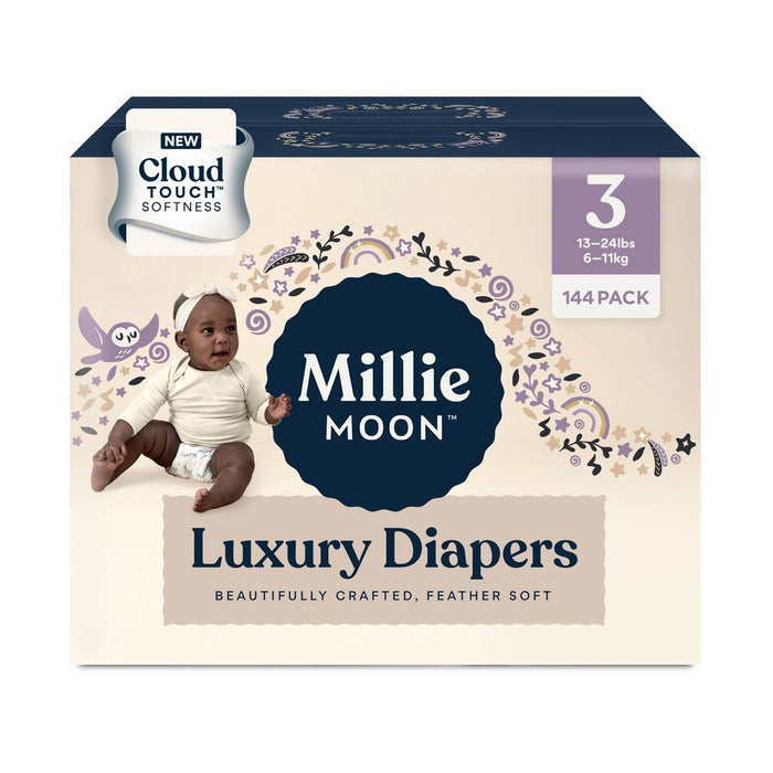 Millie Moon Mega Box Disposable Diapers - Size 3 - 144ct
