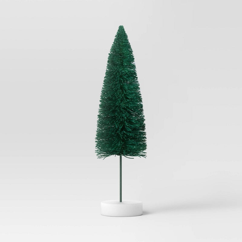 6pc Sisal Christmas Bottle Brush Tree Set - Wondershop Assorted Green